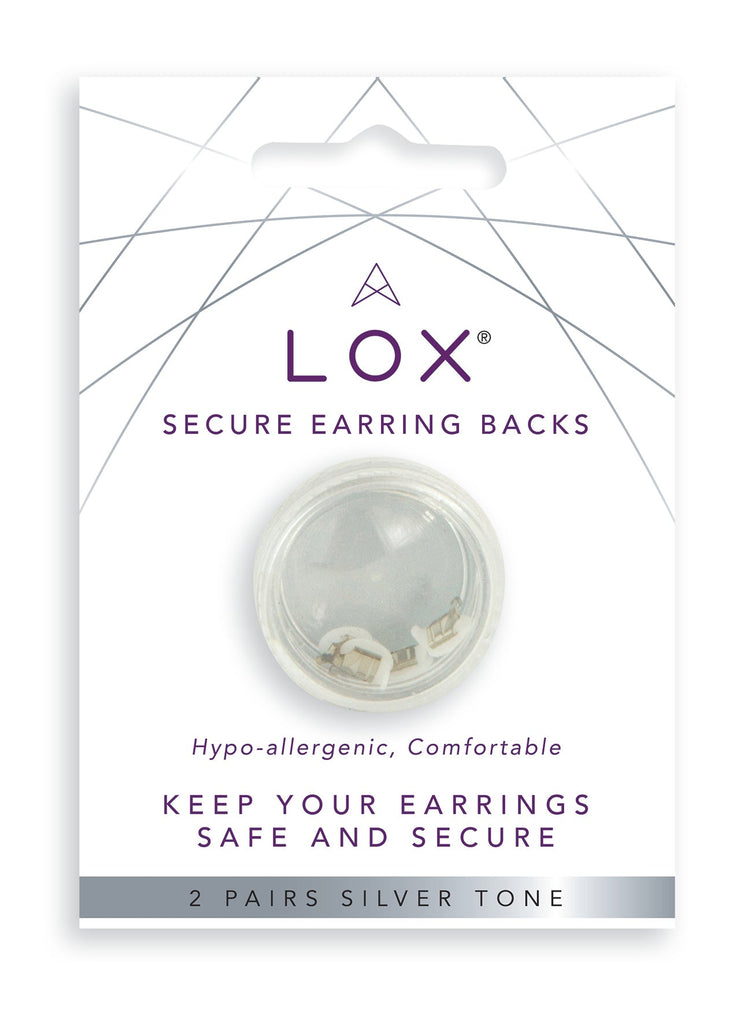 Lox Secure Locking Earring Backs - 2 Pairs