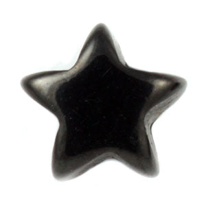 Black PVD steel screw-on star
