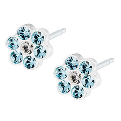 Blomdahl medical plastic daisy earrings