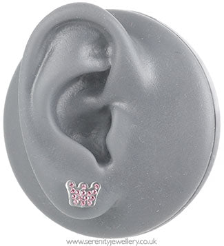 Blomdahl medical plastic princess earrings