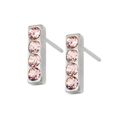 Blomdahl titanium brilliance straight pendant earrings