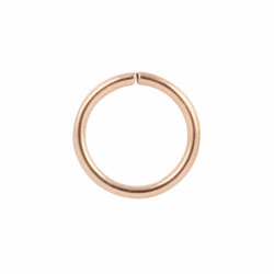 Rose gold PVD steel continuous ring