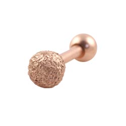Frosted cartilage earring
