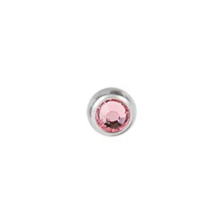 Jewelled surgical steel screw-on ball