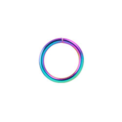 Rainbow PVD steel continuous ring
