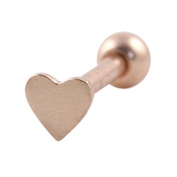 Small heart cartilage earring