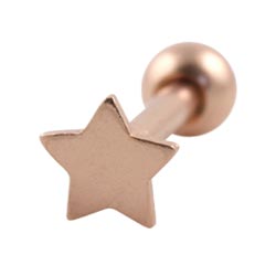Small star cartilage earring