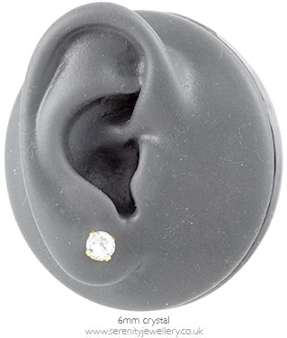 Studex Sensitive gold plated steel Cubic Zirconia earrings