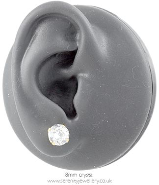 Studex Sensitive gold plated steel Cubic Zirconia earrings
