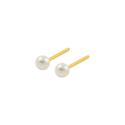 Studex Sensitive gold plated steel pearl earrings