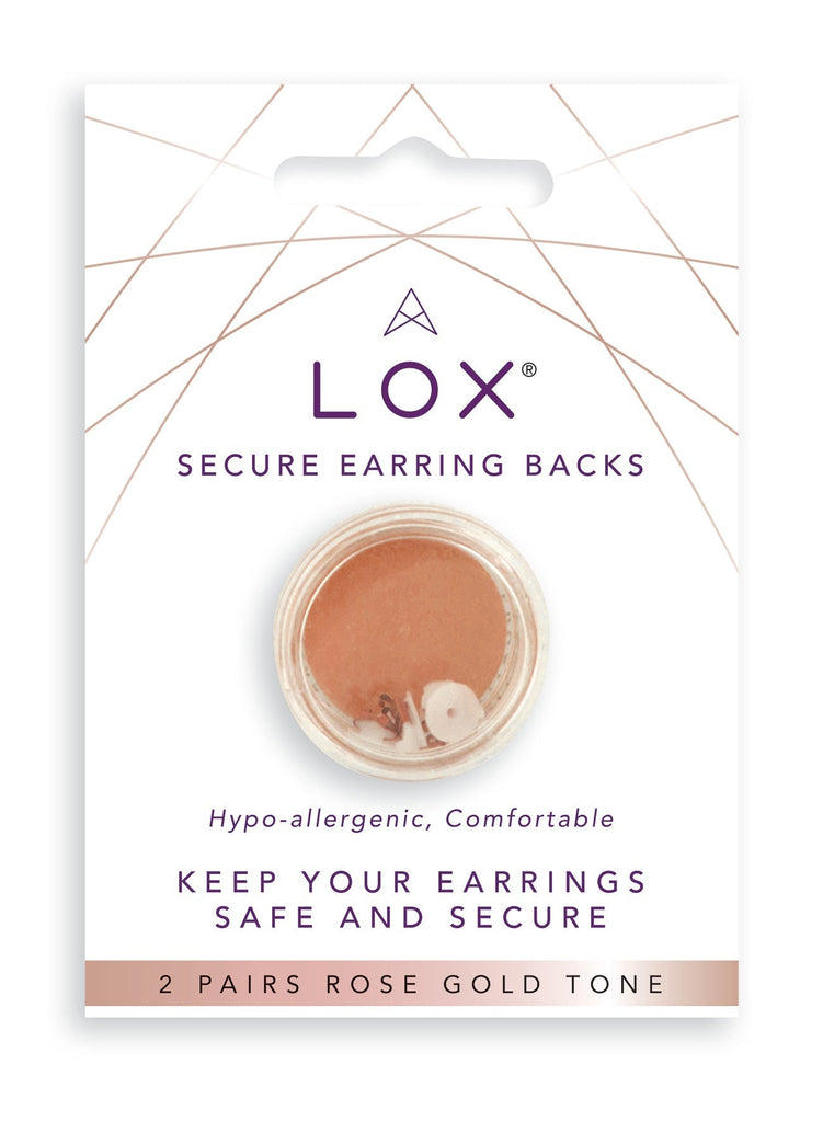 Lox Secure Locking Earring Backs - 2 Pairs