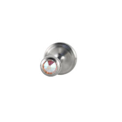 Jewelled titanium labret - 1mm gauge