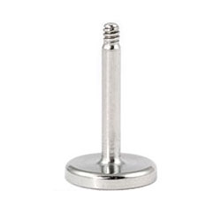 Titanium labret post - 1mm gauge