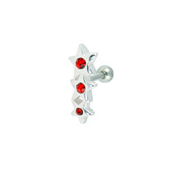 Three stars crystal cartilage earring