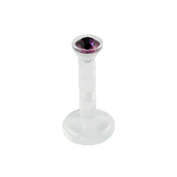 Jewelled bioplast labret