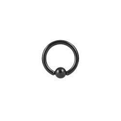 Black PVD titanium BCR with titanium ball