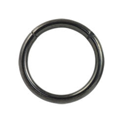 Black PVD titanium hinged segment ring