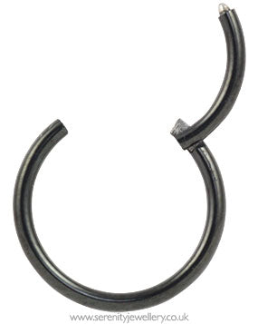 Black PVD titanium hinged segment ring