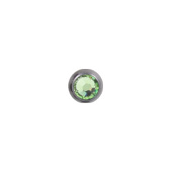 Black PVD titanium jewelled screw-on ball