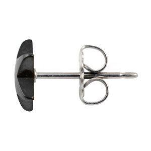 Blomdahl black titanium star earrings