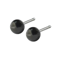 Blomdahl black titanium ball studs