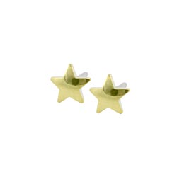 Blomdahl golden titanium star earrings