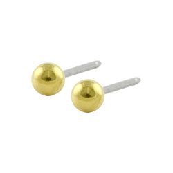 Blomdahl golden titanium ball studs