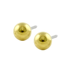 Blomdahl golden titanium ball studs