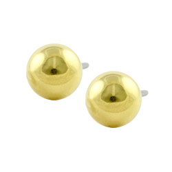 Blomdahl golden titanium ball studs