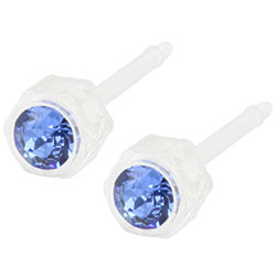 Blomdahl medical plastic crystal earrings