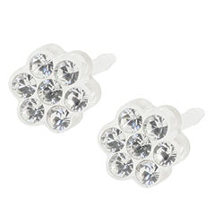 Blomdahl medical plastic daisy earrings