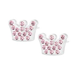 Blomdahl medical plastic princess earrings