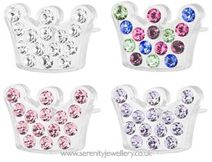Blomdahl medical plastic princess earrings