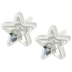 Blomdahl medical plastic star earrings