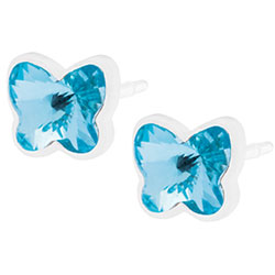 Blomdahl Medical Plastic Earrings with Crystal - Hypoallergenic for  Sensitive Ears