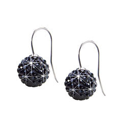 Blomdahl titanium crystal ball drop earrings