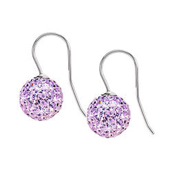 Blomdahl titanium crystal ball drop earrings