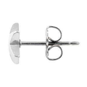 Blomdahl silver titanium star earrings