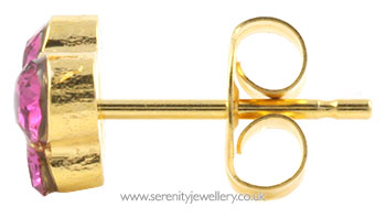 Caflon gold plated steel butterfly earrings