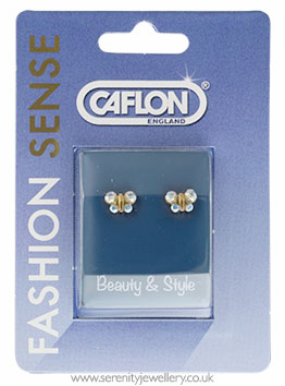 Caflon gold plated steel butterfly earrings