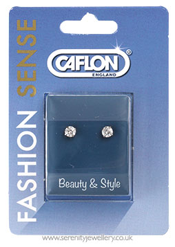 Caflon surgical steel Cubic Zirconia earrings