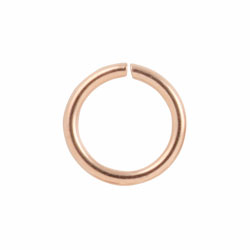 Rose gold PVD steel continuous ring