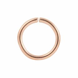 Rose gold PVD steel continuous ring