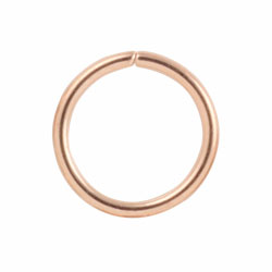 Rose gold PVD steel continuous ring