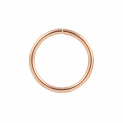 Rose gold PVD steel continuous ring