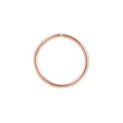 Rose gold PVD steel continuous ring