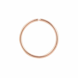 Rose gold PVD steel continuous ring