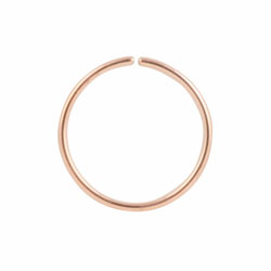 Rose gold PVD steel continuous ring