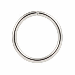 Surgical steel continuous ring