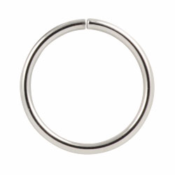 Surgical steel continuous ring